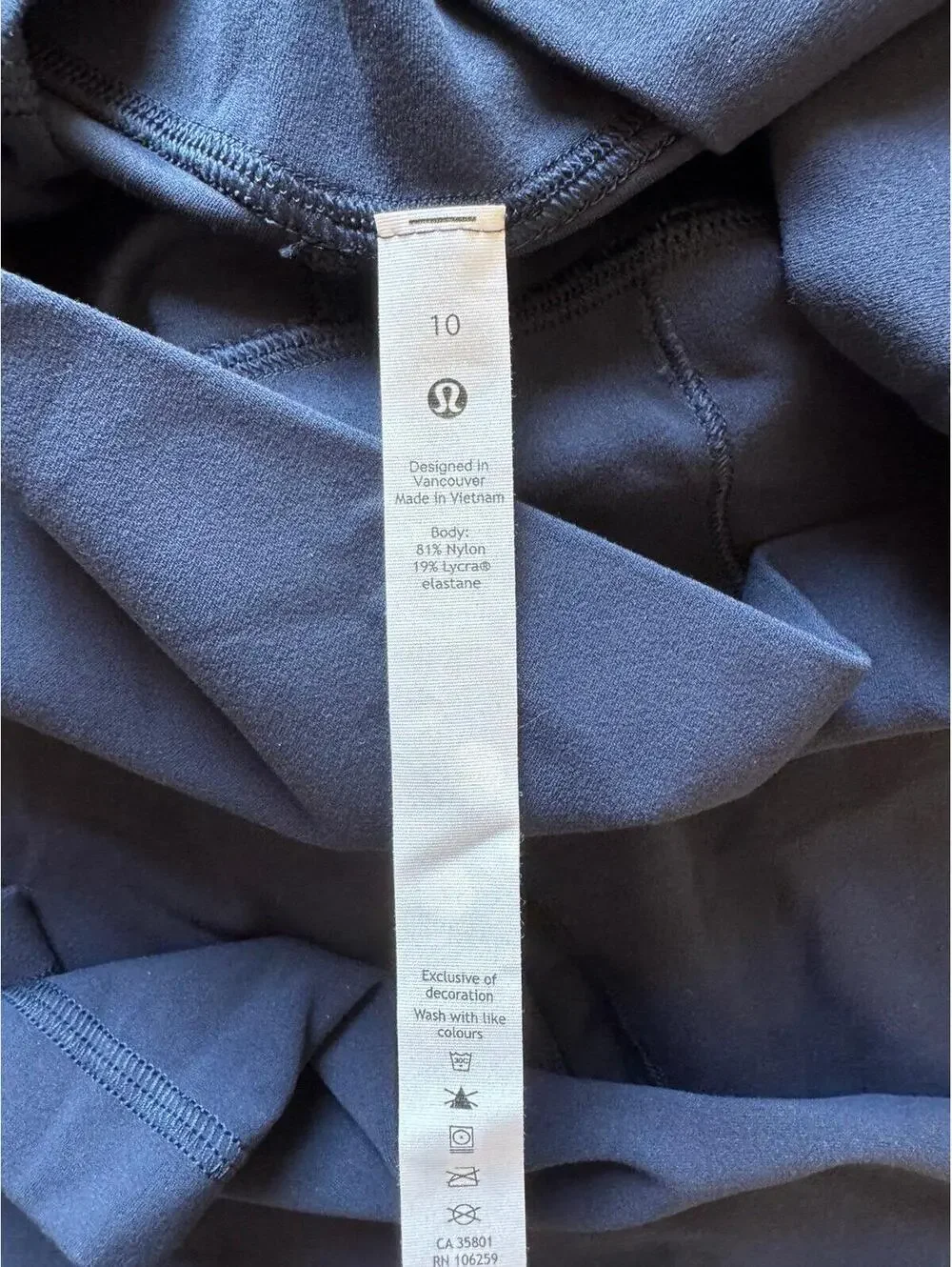 Lululemon Align High Rise 23” True Navy Size 10 NWT